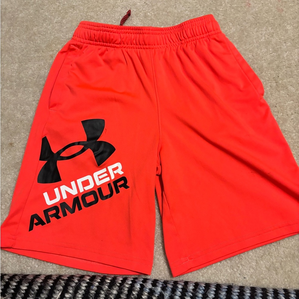 Under Armour Boy's Red Shorts